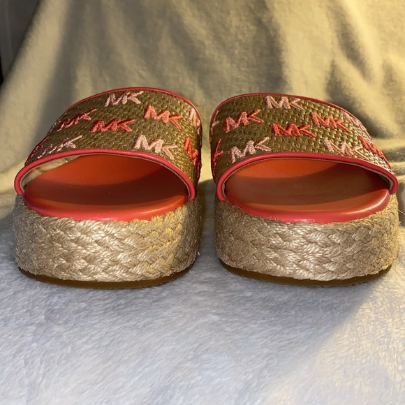 NWOT Michael Kors Sadler Wedge Dahlia Multi size 8 - Picture 2 of 7